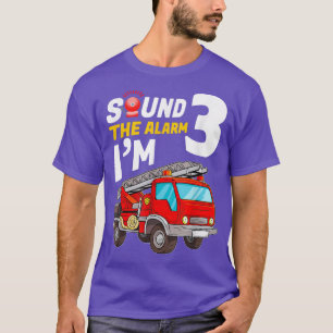 Kind Geluid Alarm Ik ben 3 - brandweerbrandweerman T-shirt