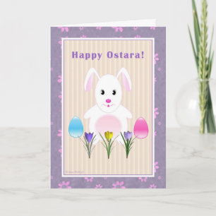 Kind - Gelukkig Konijntje Ostara - Ostara Feestdagen Kaart