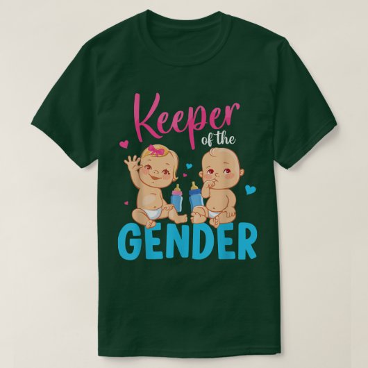 Kind Gendergelijkheid onthult partijhouder genderm T-shirt (Design voorkant)