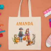 Kind - Gepersonaliseerde Halloween Trick Treat Tote Bag