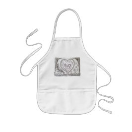 Kind-GESCHIKTE "HuG" Apron, Origineel Kunstontwerp Kinder Schort