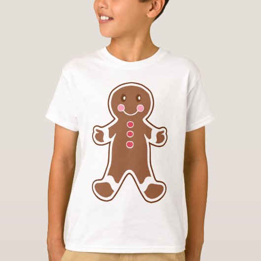 Kind Gingerbread Boy T-Shirt (Voorkant)
