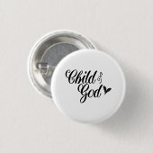 Kind Gods - Christelijk Ronde Button 3,2 Cm (Voorkant /achterkant)