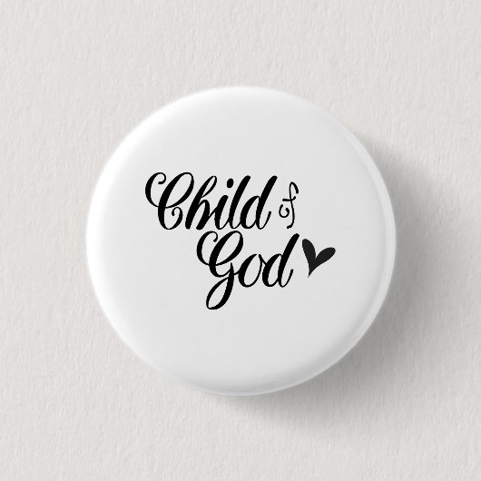 Kind Gods - Christelijk Ronde Button 3,2 Cm (Voorkant)