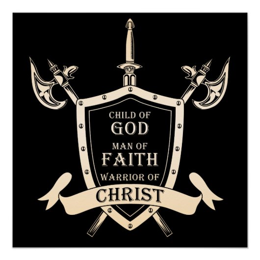 Kind Gods - Man Gods - Strijder Gods Perfect Poster (Voorkant)