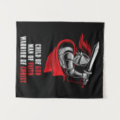 Kind Gods - Man Gods - Strijder Gods Wandkleed (Voorkant (horizontaal))