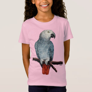 Kind Gray Parrot Shirt Parrot Art T-shirt