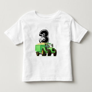 Kind Green Tractor 3rd Birthday Kinder Shirts