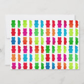 Kind Gummy Beer Snoep Birthday Uitnodiging (Achterkant)