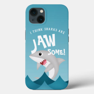 Kind haai thema Hoesje-Mate iPhone Case
