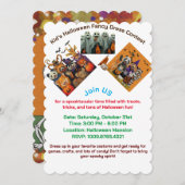 Kind Halloween Fancy Kleding Contest Uitnodiging (Voorkant / Achterkant)