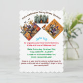 Kind Halloween Fancy Kleding Contest Uitnodiging (Staand voorkant)