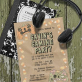 Kind Halloween Gamer Spooky Verjaardagsfeest Kaart