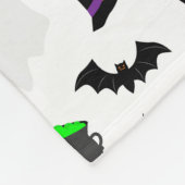 Kind Halloween Ghost Pumpkin Black Cat Personalise Fleece Deken (Hoek)