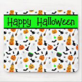 Kind Halloween Ghost Pumpkin Black Cat Personalise Muismat (Voorkant)