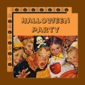 Kind Halloween Party Kaart