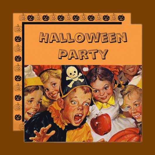 Kind Halloween Party Kaart