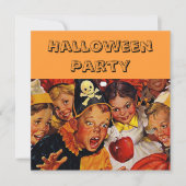 Kind Halloween Party Kaart (Voorkant)