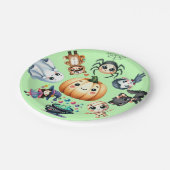 Kind Halloween Party Papieren Bordje (Gekanteld)