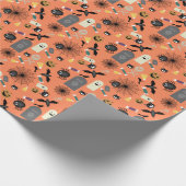 Kind Halloween Pattern Cadeaupapier (Hoek)