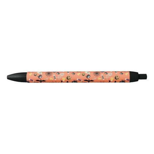 Kind Halloween Pattern Zwarte Inkt Pen (Voorkant)