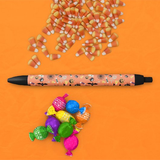 Kind Halloween Pattern Zwarte Inkt Pen