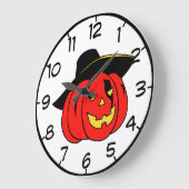 Kind Halloween Pumpkin Grafische wandklok (Hoek)
