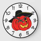 Kind Halloween Pumpkin Grafische wandklok (Voorkant)