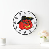 Kind Halloween Pumpkin Grafische wandklok (Huis)