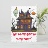 Kind Halloweenfeest Kaart (Staand voorkant)