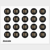 Kind Hand Gebarentaal Asl Puzzel Autisme Awarenes Ronde Sticker (Vel)