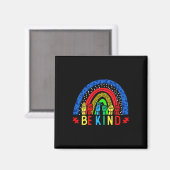 Kind Hand Gebarentaal Puzzel Autisme als Bewustzij Magneet (Voorkant / Achterkant)