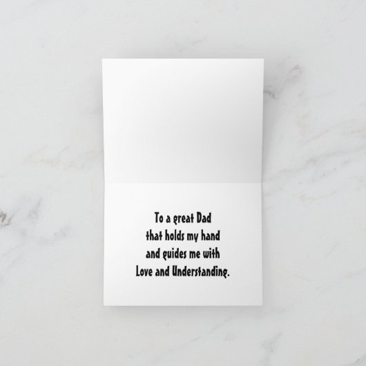 Kind Hand Met Vader Hand Kaart (Binnen)