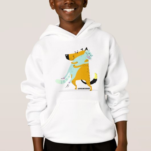 Kind Hanes ComfortBlend Hoodie (Voorkant)