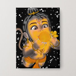 Kind Hanuman Knop Button
