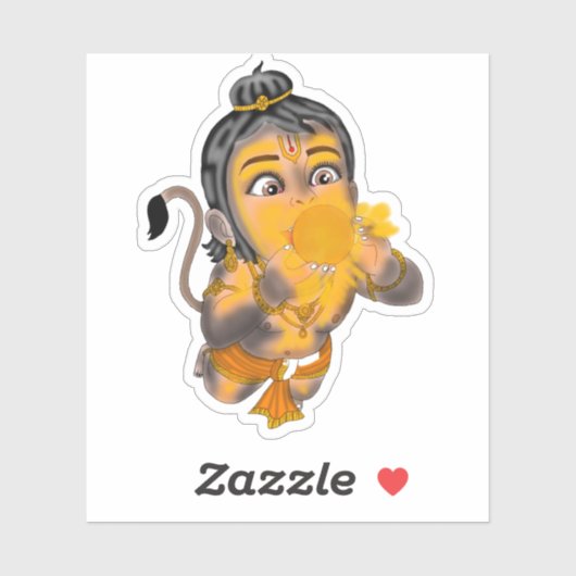Kind Hanuman-stickers Sticker (Vel)