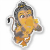 Kind Hanuman-stickers Sticker (Voorkant)