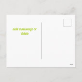 Kind Happy Paast Bunny Train Holiday Briefkaart (Achterkant)