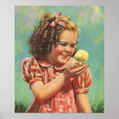  kind, Happy Smile, meisje met Baby bek Poster (Voorkant)