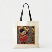  kind Harlequin, muzikant die Banjo speelt Tote Bag (Voorkant)