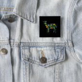 Kind Hawaiian Vierkante Button 5,1 Cm (In situ)