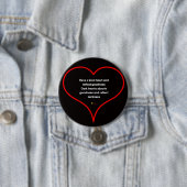 KIND HEART BADGE RONDE BUTTON 7,6 CM (In situ)