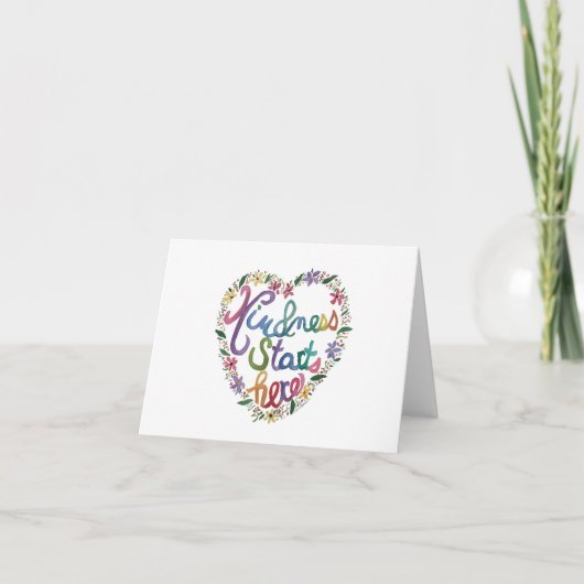 Kind Heart Bedankkaart (Voorkant)