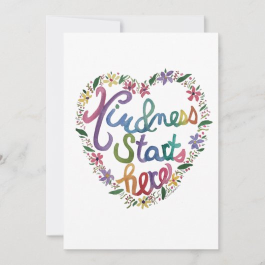 Kind Heart Bedankkaart (Voorkant)