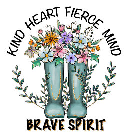 Kind Heart Fierce Mind Brave Spirit vrouwen T-shirt