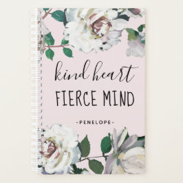 Kind Heart Fierce Mind Waterverf Floral Planner