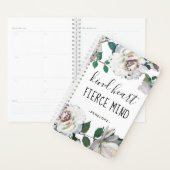 Kind Heart Fierce Mind Waterverf Floral Planner (Display)