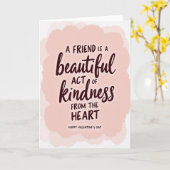 Kind Heart Friend Valentine Card Kaart (Gele Bloem)