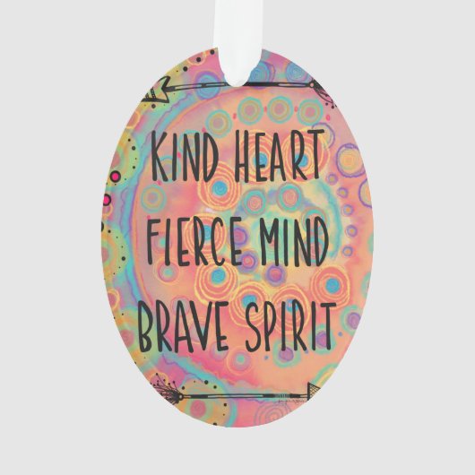 Kind Heart  Inspirerend Ornament (achterkant)
