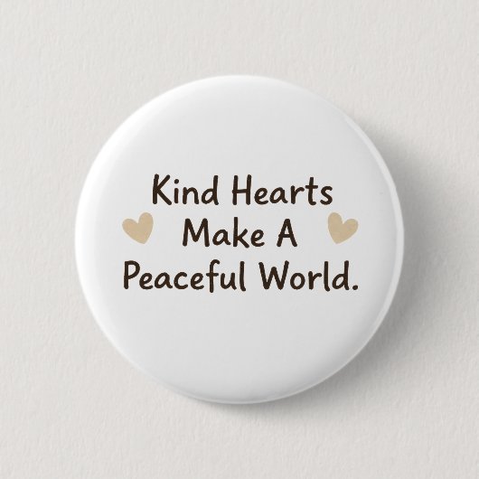 Kind Hearts Ronde Button 5,7 Cm (Voorkant)